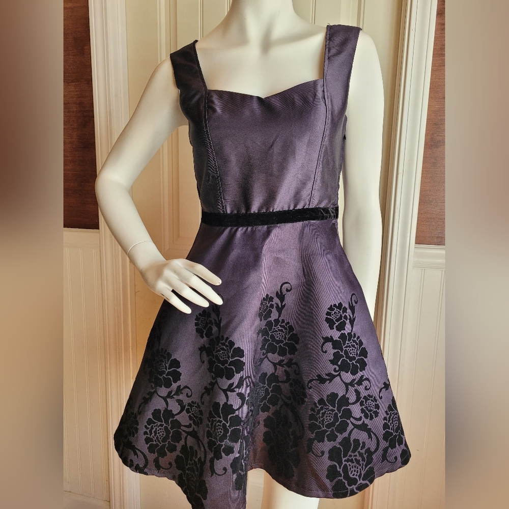 Windsor Fashion Dark Purple And Black Dress Juniors 3